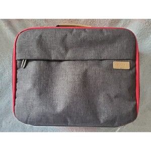 Cricut Box Easy Press Gray Padded Carry Travel Case 15"x10" Flaws READ